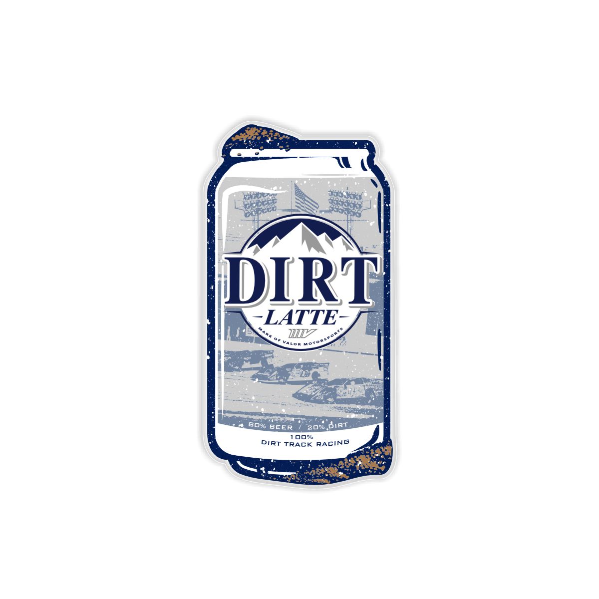 Dirt Latte Sticker