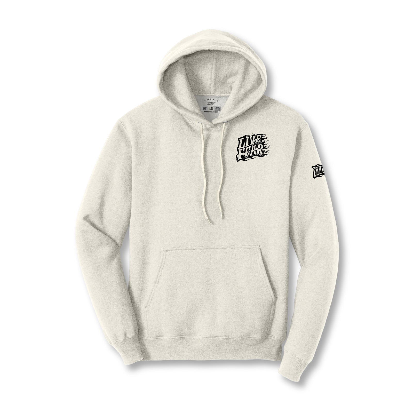 Live Fast Fear Nothing Flame Hoodie