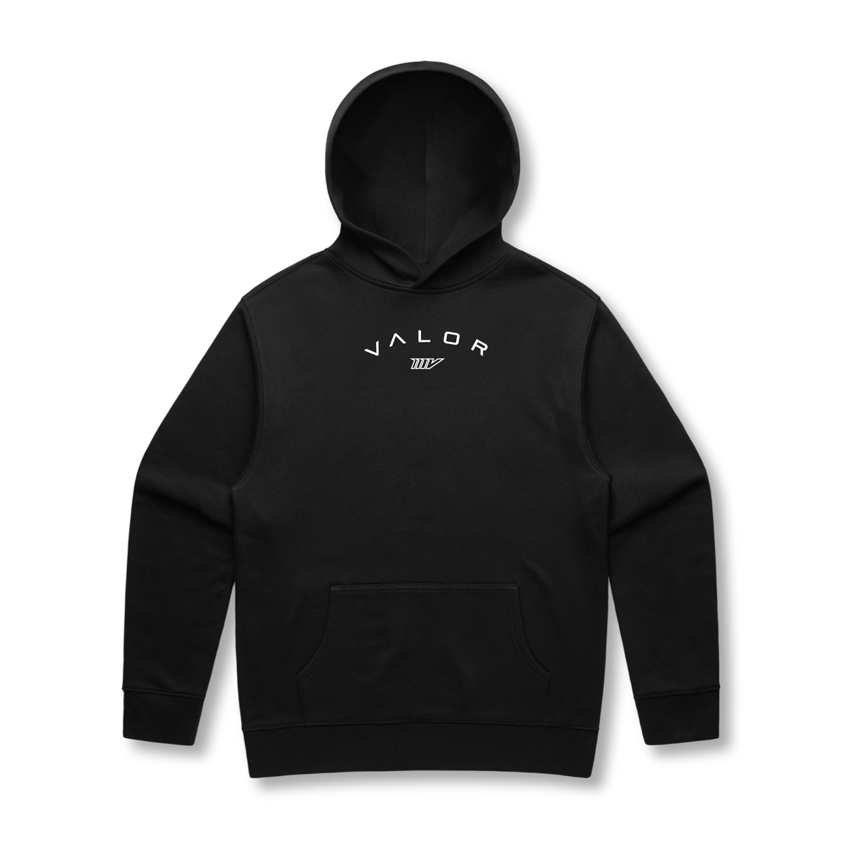 Pure Arch Embroidered Black Hoodie
