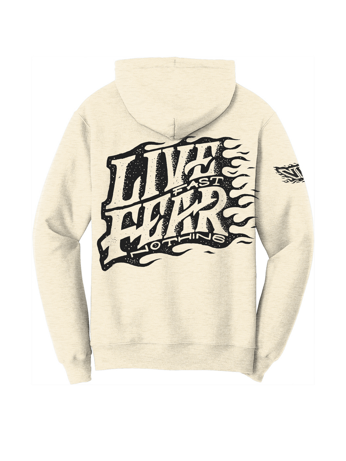 Live Fast Fear Nothing Flame Hoodie